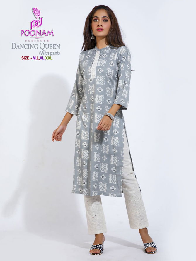 Dancing Queen By Poonam Kurti With Bottom Catalog
